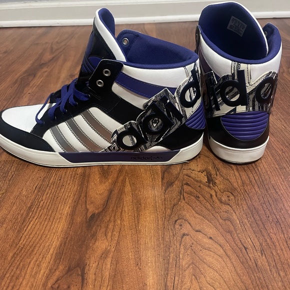 COPY - Three pairs of size 13 Adidas in mint condition old-school retro high top - Picture 5 of 16